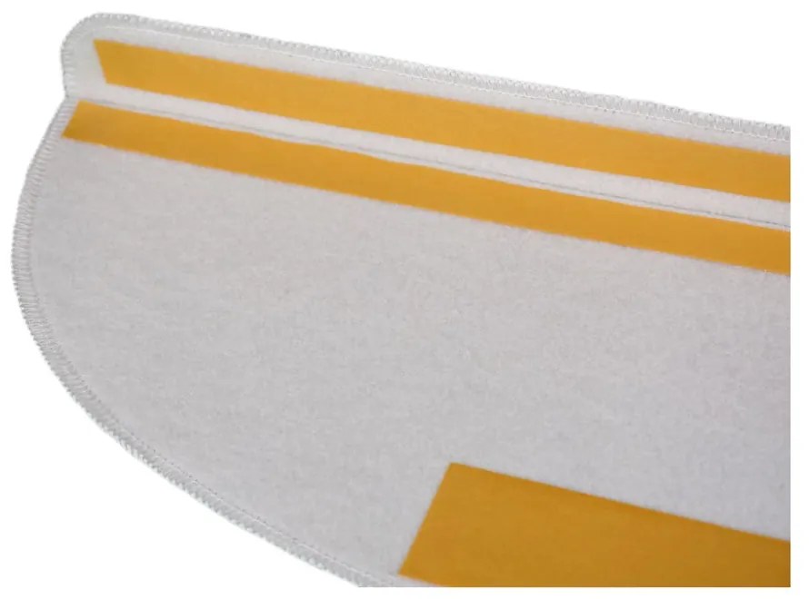 Szare dywaniki na schody zestaw 16 szt. 20x65 cm Plain – Vitaus