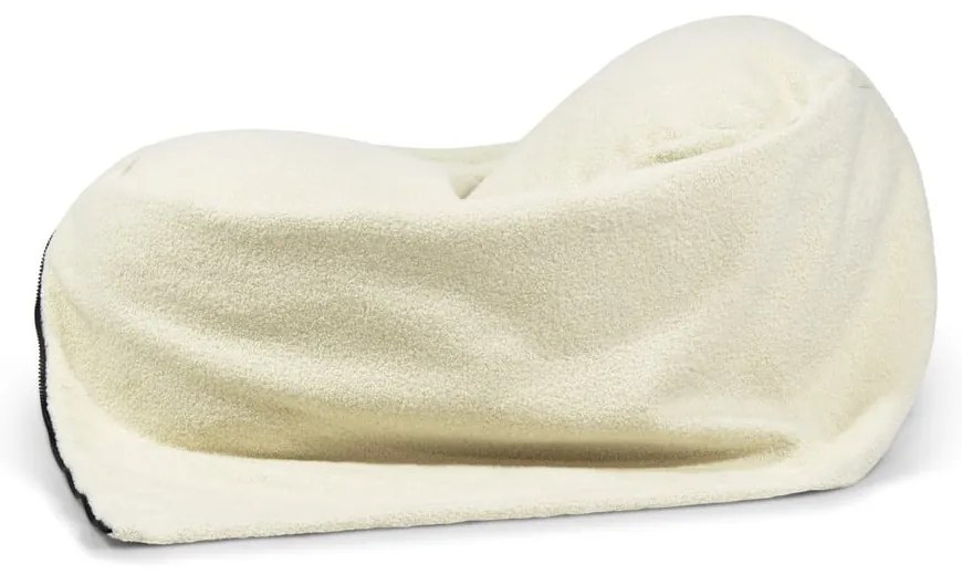 Kremowy dziecięcy worek do siedzenia z materiału bouclé Cocoon 80 – SLOWDOWN