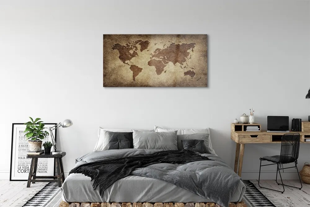 Obraz na szkle Szara mapa