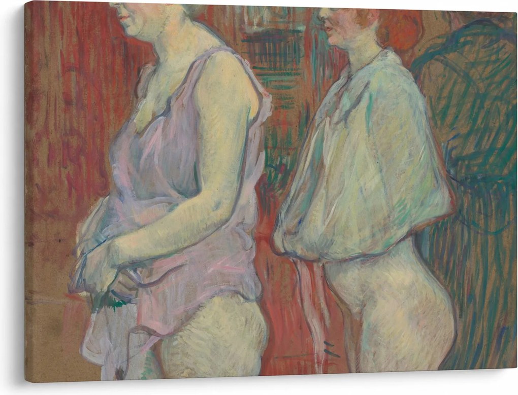 Obraz - Henri de Toulouse-Lautrec, Rue des Moulins, reprodukcje (70x50 cm)