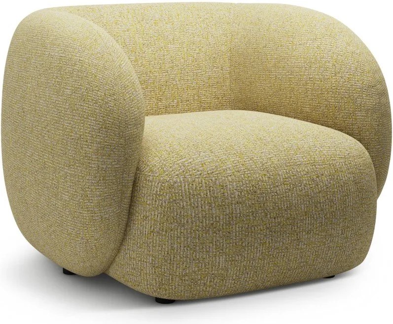 Żółty fotel Kate – Micadoni