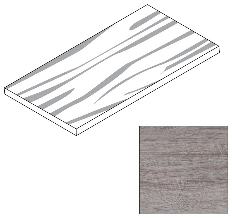 Półka z laminowanej płyty wiórowej do ELEMENT SYSTEM, 1200 x 200 mm, dąb