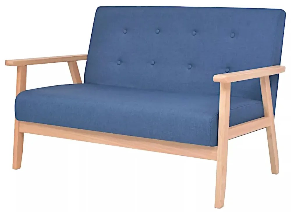 Niebieska sofa 2-osobowa - Estelle