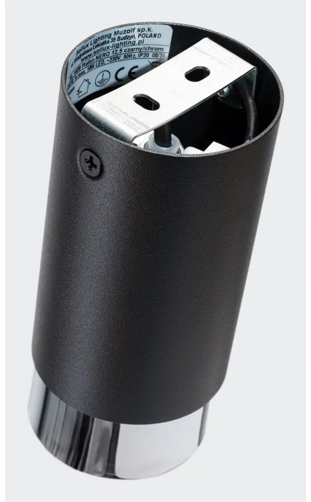 Lampa sufitowa w czarno-srebrnym kolorze Crown – Sollux