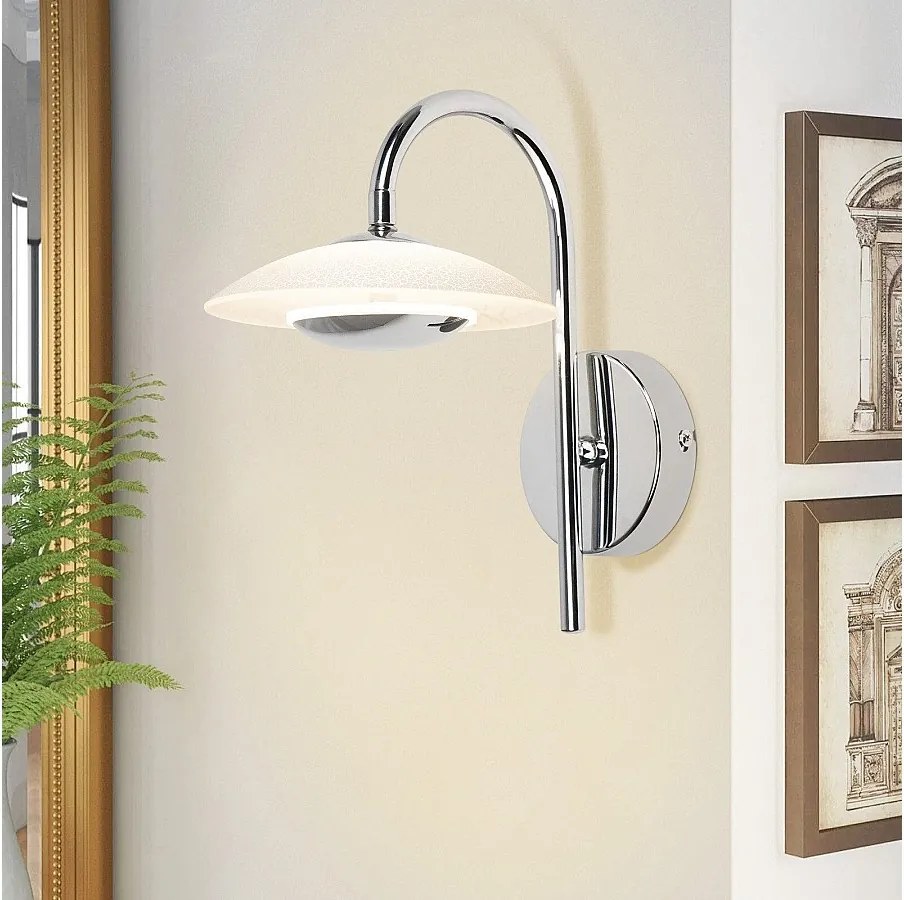 NETTLIFE LED Kinkiet, Nowoczesny Design, Oświetlenie Wewnętrzne, Oświetlenie Korytarza, Szkło 3000K, Do Klatki Schodowej Hotelu