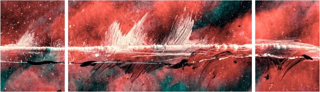Obraz - Wybuch nafty (170x50 cm)