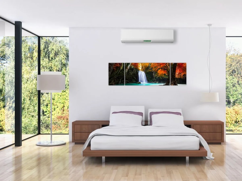 Obraz - Szmaragdowa Laguna (170x50 cm)