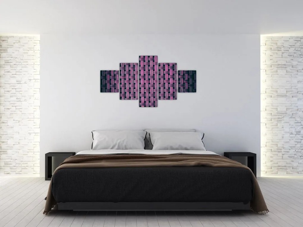 Obraz fioletowej tekstury (125x70 cm)