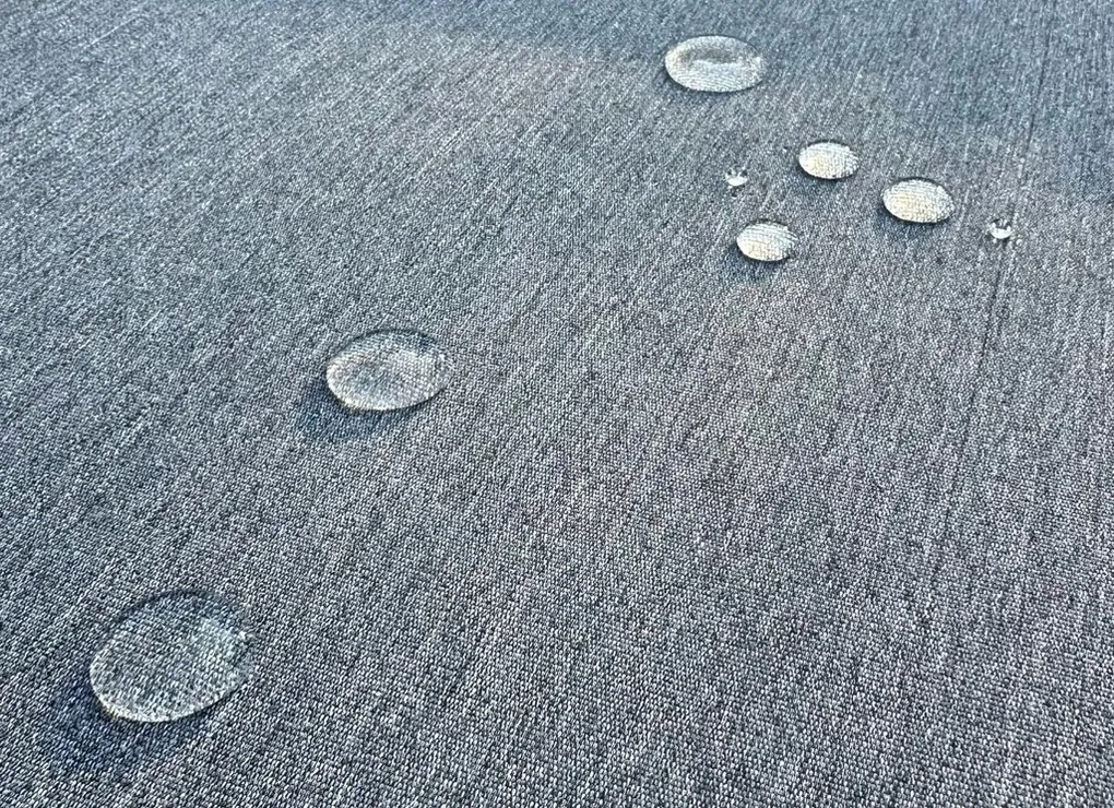 Narożnik ogrodowy Bellagio 001 z fotelami i stołem, szary, poduszki beżowe