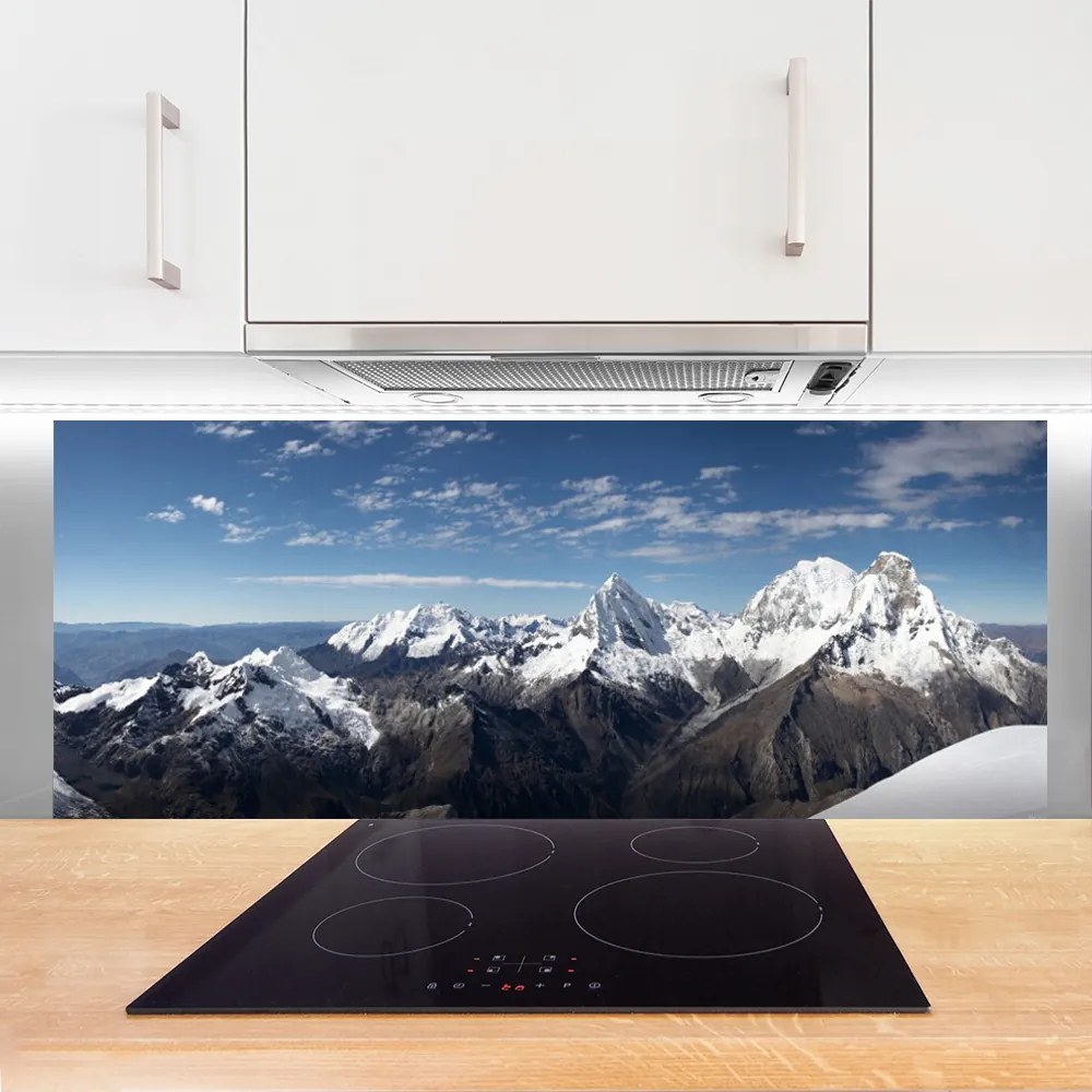 Szkło Ozdobne do Kuchni Surowy Pejzaż Górski