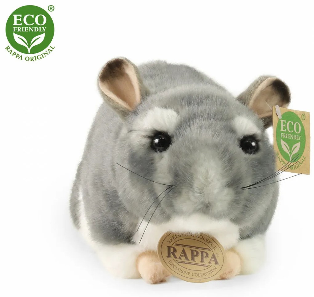 Rappa Pluszowa szynszyla, 21 cm ECO-FRIENDLY