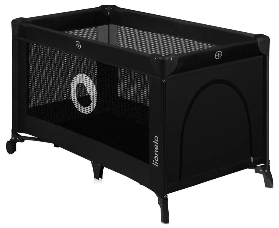 Lionelo - Łóżeczko turystyczne STEFI Black Carbon