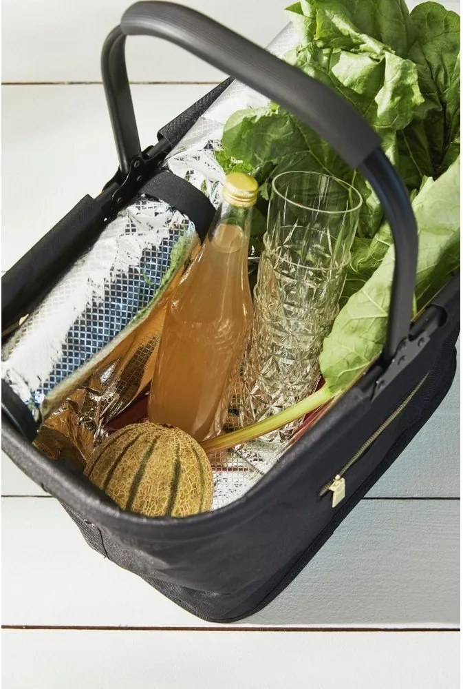 Czarny koszyk termiczny 25 l City – Sagaform