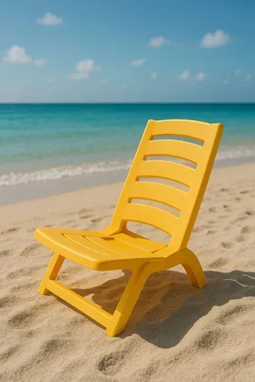 Krzesło żółte ogrodowe E2-M71