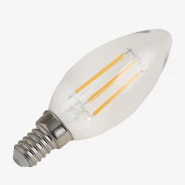 Żarówka Led Z Filamentem E14 C35 6w Biała Ciepła 2800k - Sklum