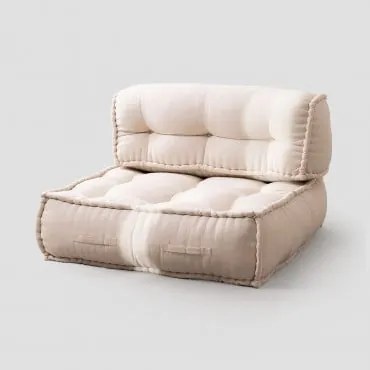 Modułowa Sofa Z Bawełny Yebel Kremowa - Sklum