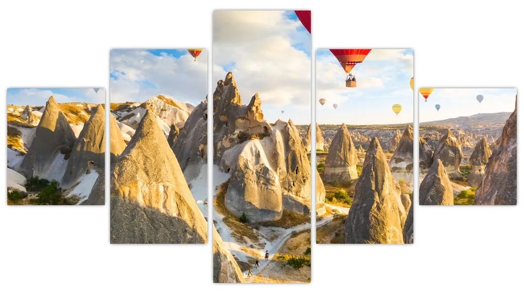 Obraz - Balony na ogrzane powietrze (125x70 cm)