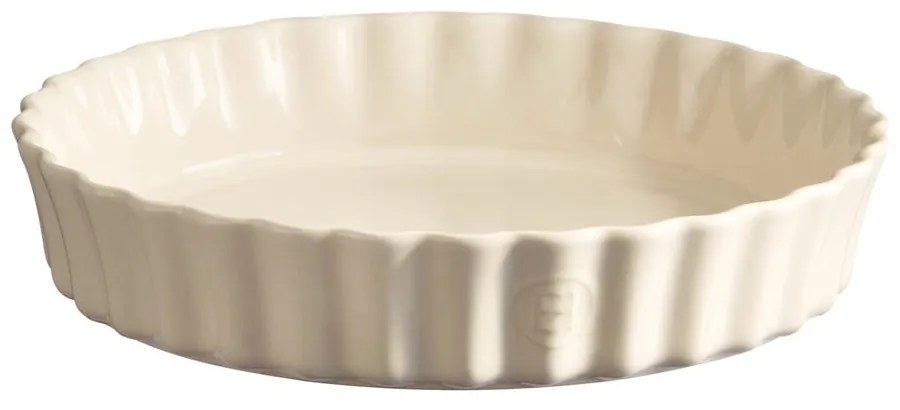 Kremowa ceramiczna forma do ciasta Emile Henry, ⌀ 28 cm