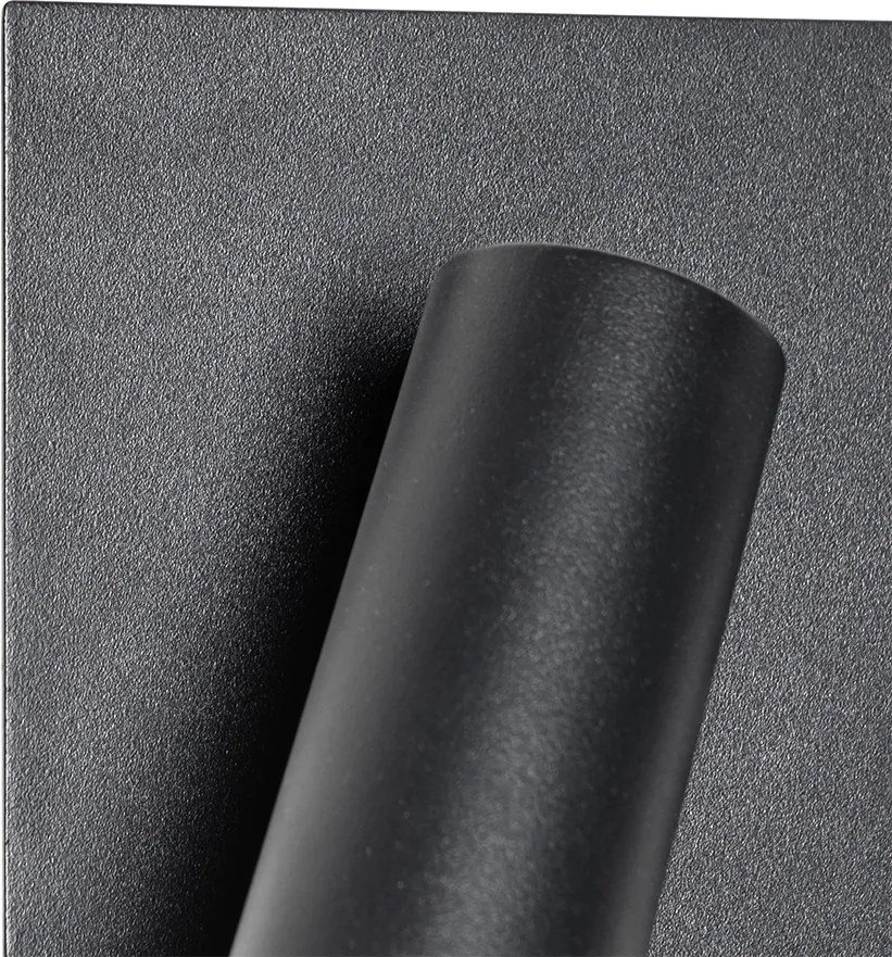 Nowoczesna lampa ścienna zewnętrzna czarna z LED 2-światłowa IP54 - Simon