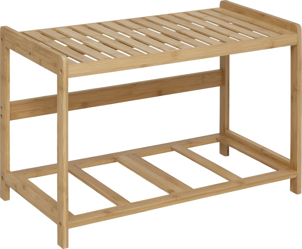 Ławka do łazienki TIDY BOX, 2 pojemniki do przechowywania, 66,8 x 44 x 35 cm