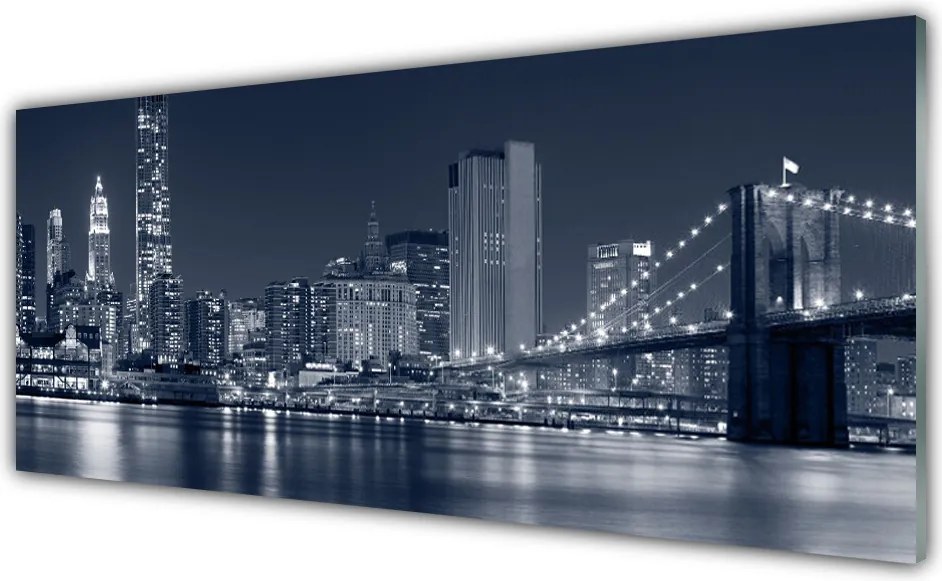 Panel Szklany do Kuchni Most Nad Miejską Rzeką