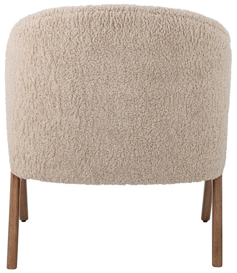 Beżowy fotel z materiału bouclé Camino – Bloomingville