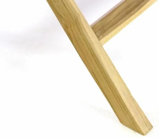 Stół składany DIVERO - drewno tekowe - 100 cm