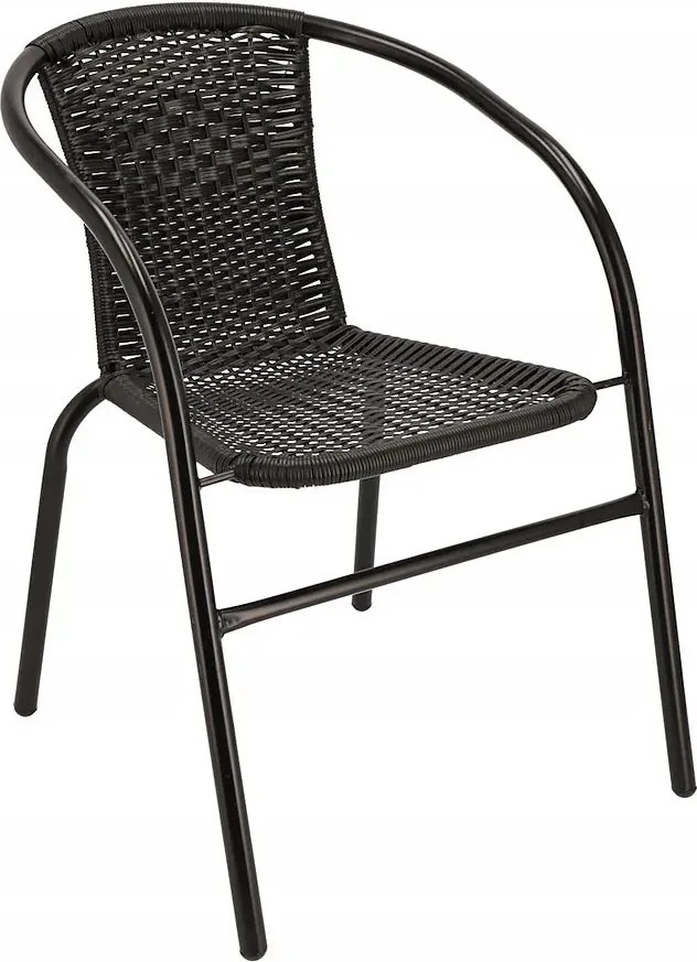 Czarne krzesło ogrodowe F9-D11
