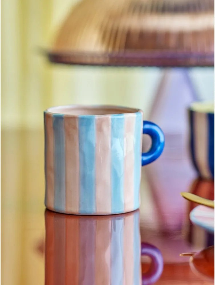 Niebiesko-różowe kubki ceramiczne zestaw 2 szt. 250 ml Phoenix – Bloomingville