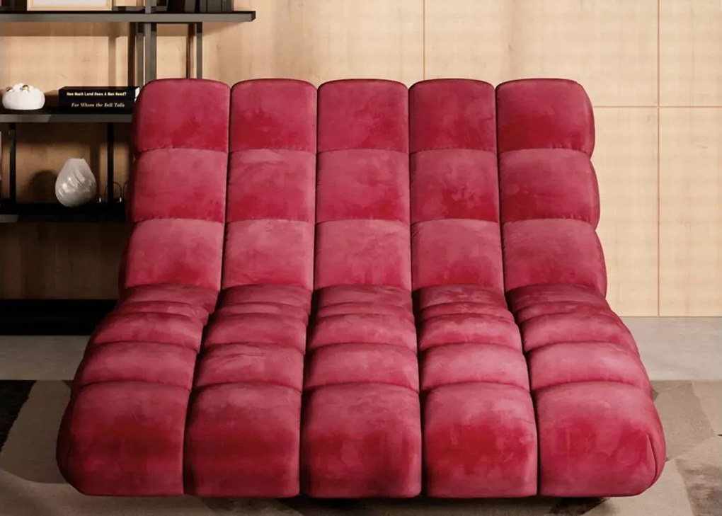 Nowoczesny szezlong pikowany Del 120 chesterfield do salonu