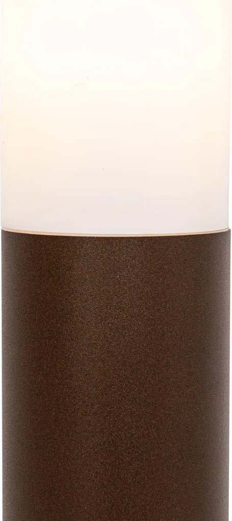 Latarnia zewnętrzna rdzawo-brązowa z opalem 45 cm IP44 - Rox