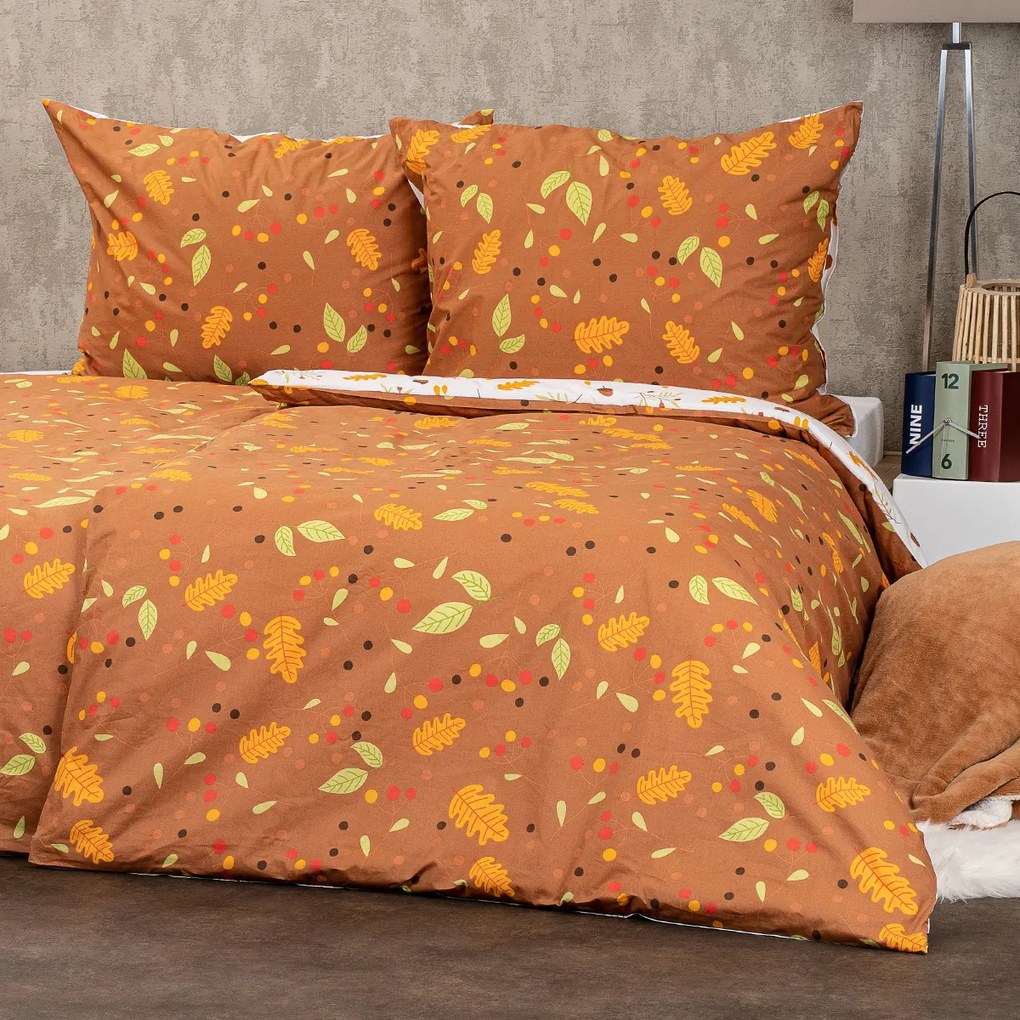 4Home Pościel bawełniana Jesień, 140 x 220 cm, 70 x 90 cm, 140 x 220 cm, 70 x 90 cm