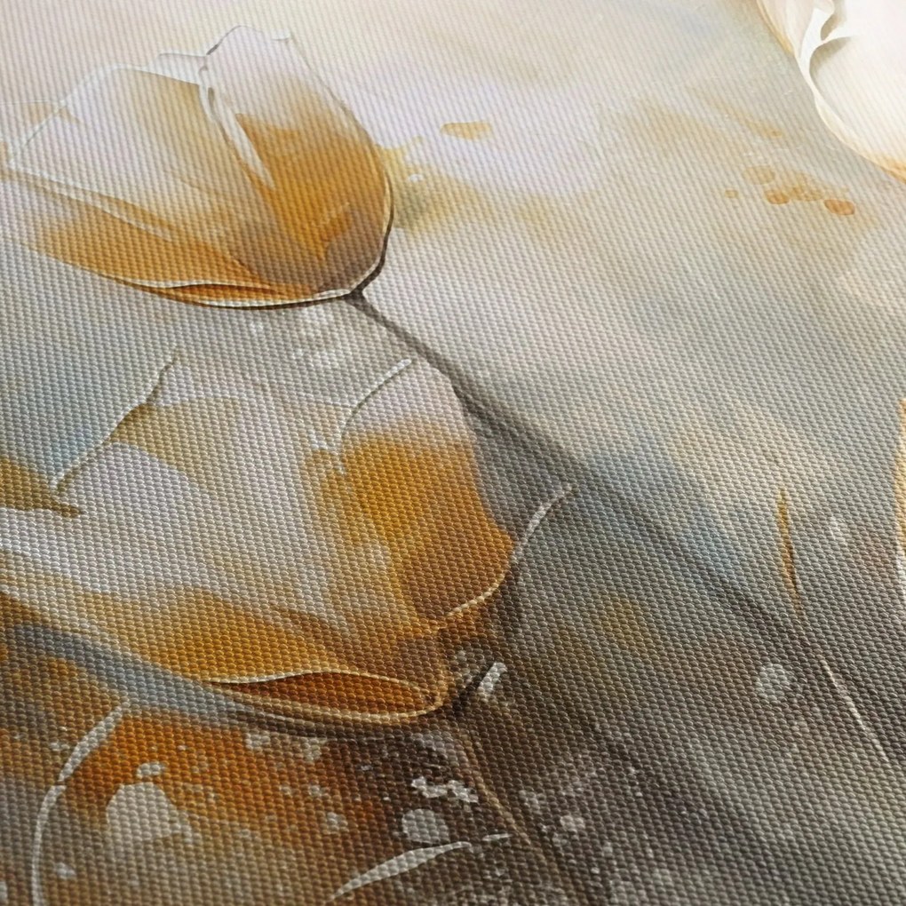 Obraz - Malowanie tulipanów (70x50 cm)