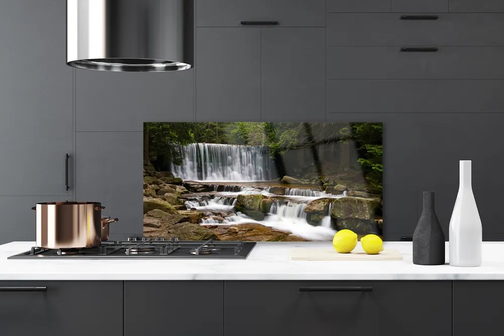 Panel nad blat kuchenny Ukryty Wodospad w Gęstwinie