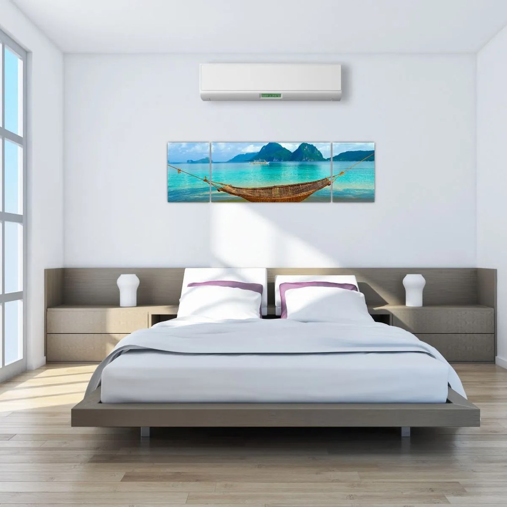 Obraz - Hamak na plaży 3 (170x50 cm)