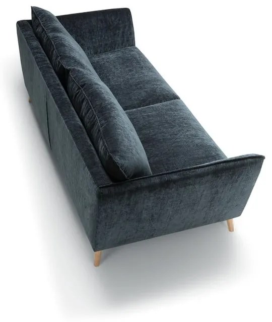 Niebieska aksamitna sofa 227 cm Stella – Sits