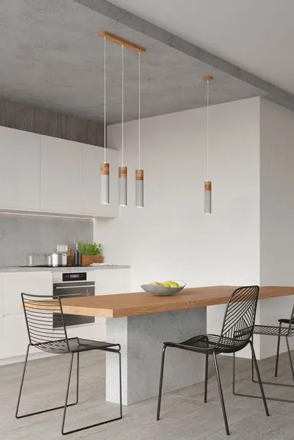 Industrialna lampa wisząca potrójna tuba S164 S8-L59