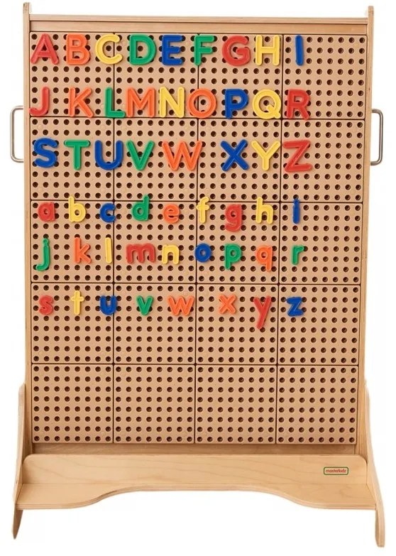 Masterkidz alfabet zestaw liter (dużych i małych) do paneli ściennych stem 122 el.