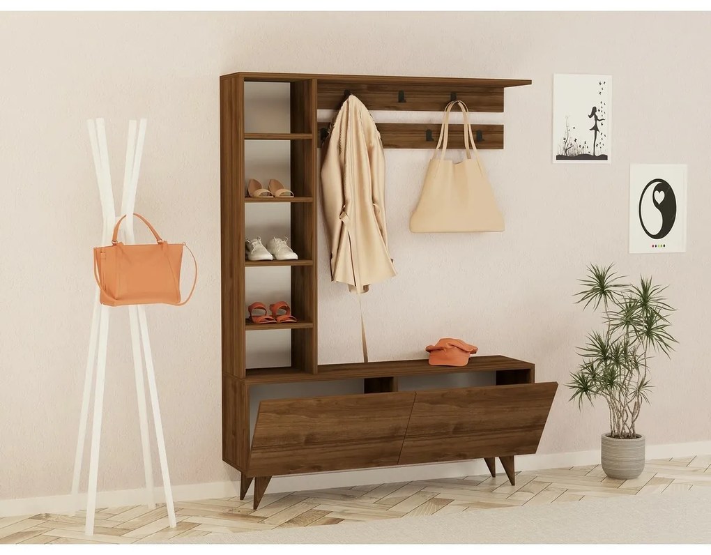 Zestaw do przedpokoju Hale Walnut