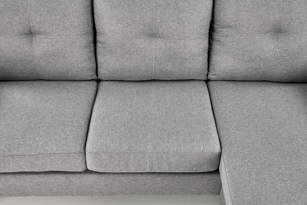 Sofa GERSON szara z podnóżkiem HALMAR