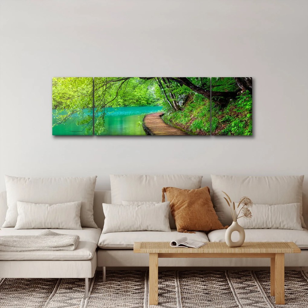 Obraz - Jeziora Plitwickie (170x50 cm)