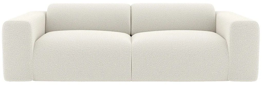 Kanapa 3-osobowa tapicerowana białym frotte POGNI marki Maison Céphy