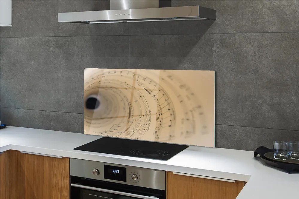 Szklany Panel Arkusz Nutowy