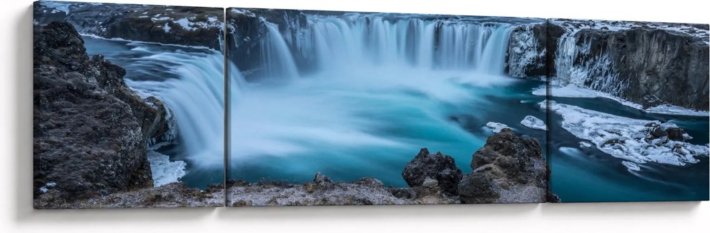 Obraz - Widok na wodospady (170x50 cm)