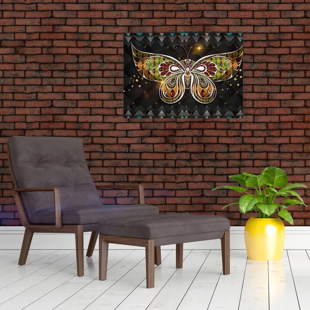 Obraz - Magiczny motyl (70x50 cm)