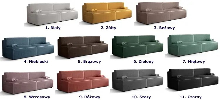 Beżowa rozkładana sofa - Lider 3X