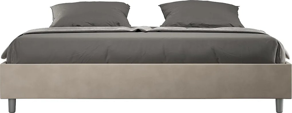 Łóżko bez stelaża tapicerowane 180x200 microfibra Piaskowy Azelia