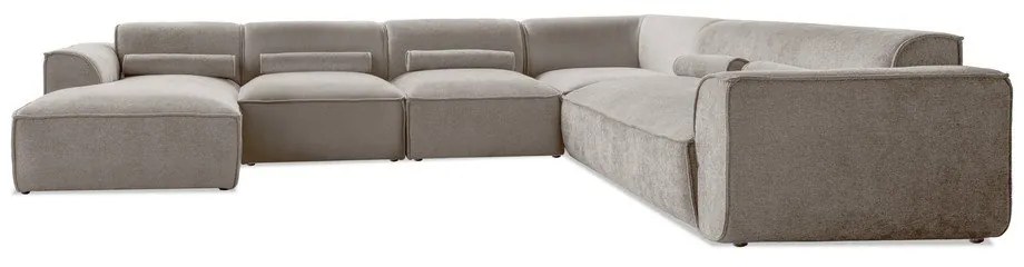 Beżowy narożnik (prawostronny/w kształcie litery U) Flex Felix – Miuform