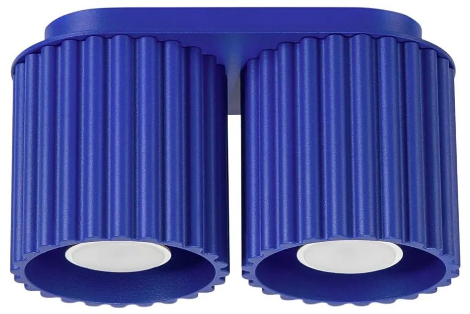 Sollux SL.1810 - Oprawa punktowa AURA 2xGU10/10W/230V niebieska