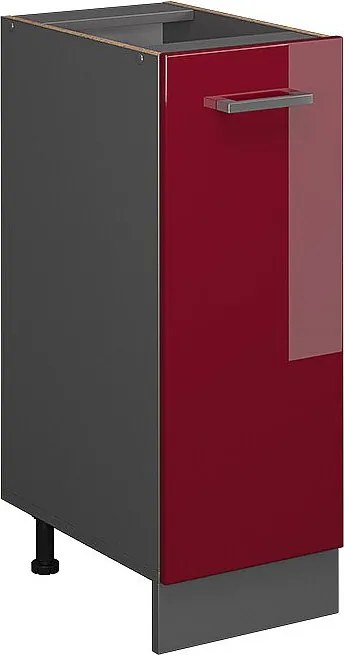 Szafka apteczna czerwony połysk 30x46x81.6 r-line